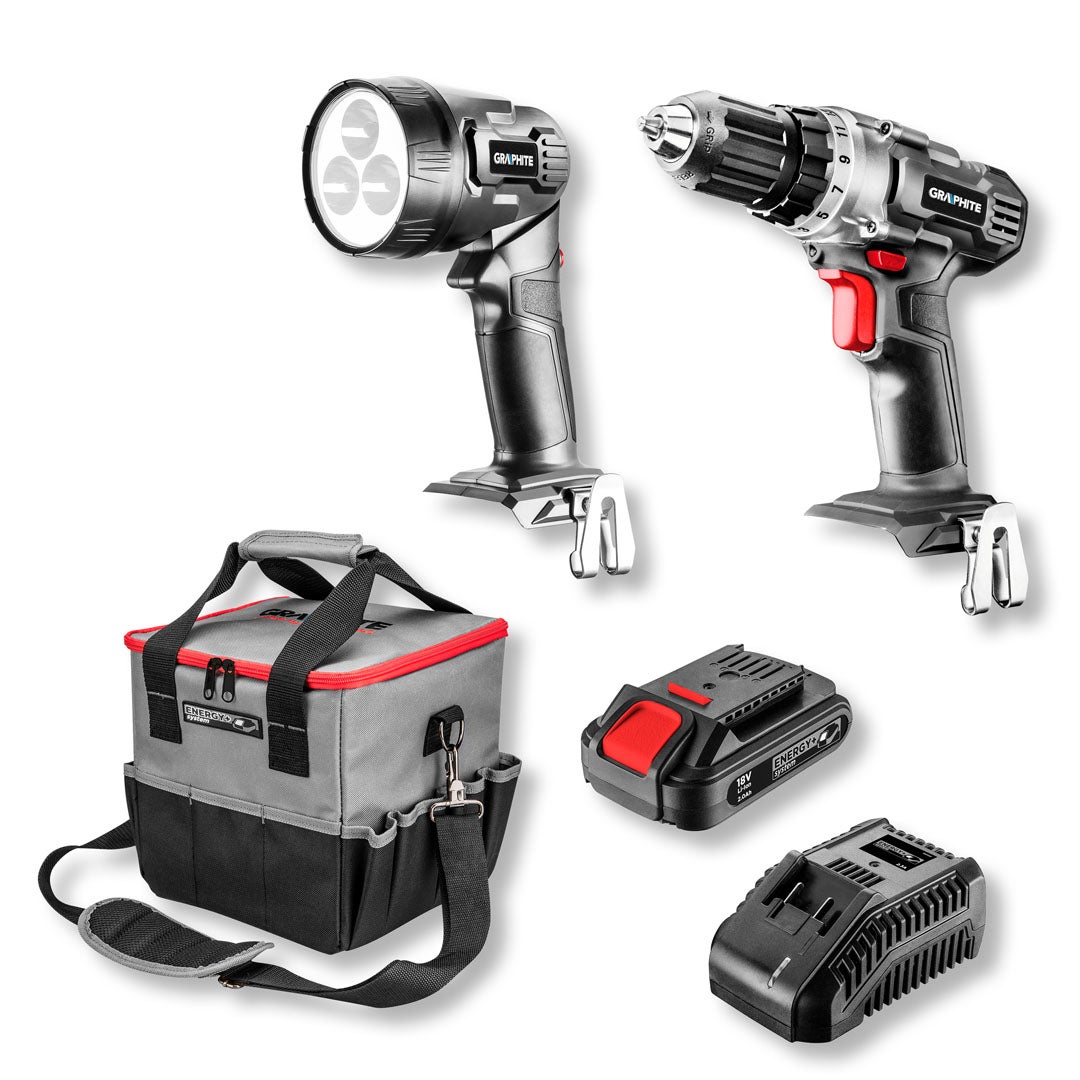 Zestaw 18V 58G016 Graphite w torbie: wiertarko-wkrętarka 58G000, latarka / 1 x 2,0Ah 1