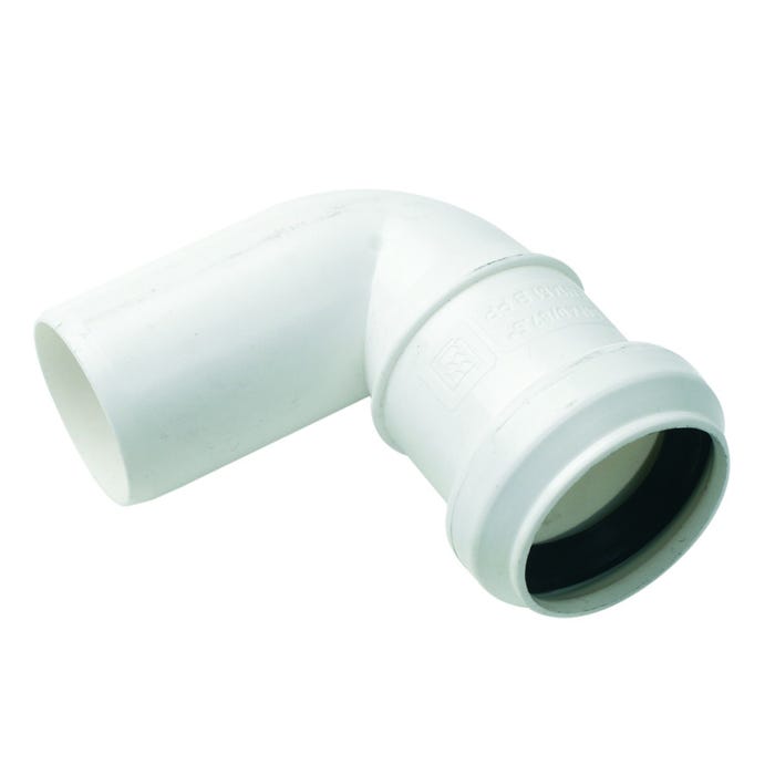 Kolano kanalizacyjne 90° 40 mm z uszczelką