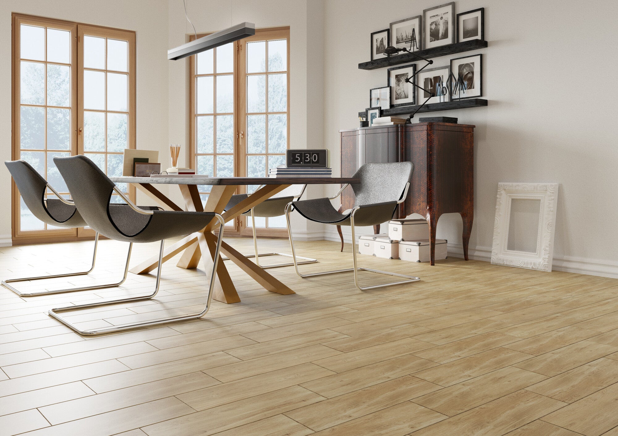 Gres szkliwiony Merbau Beige 17.5x60x0.8 1.05M2 1