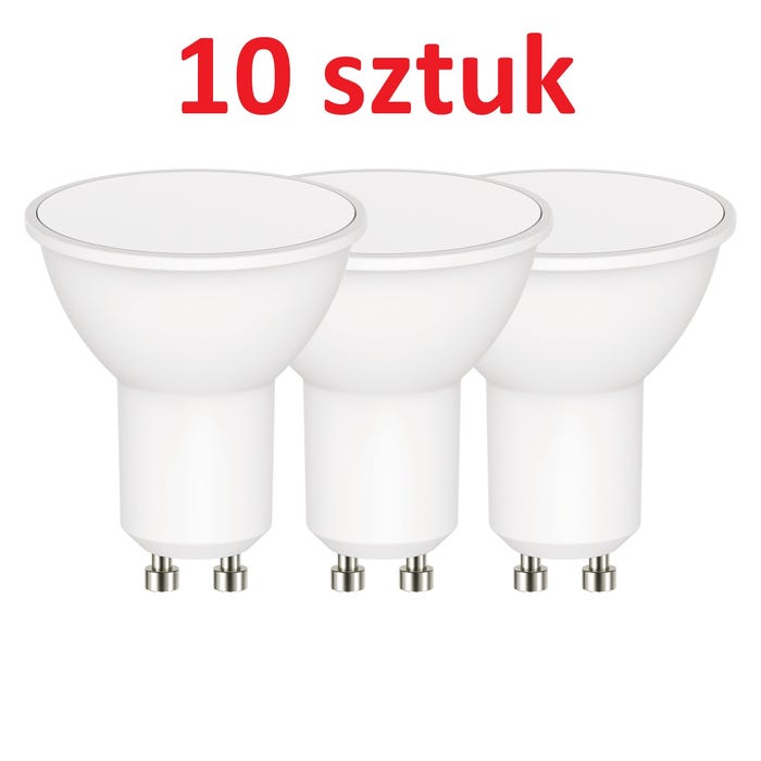 10x Żarówka LED 8,4W GU10 806lm barwa zimna 6500K