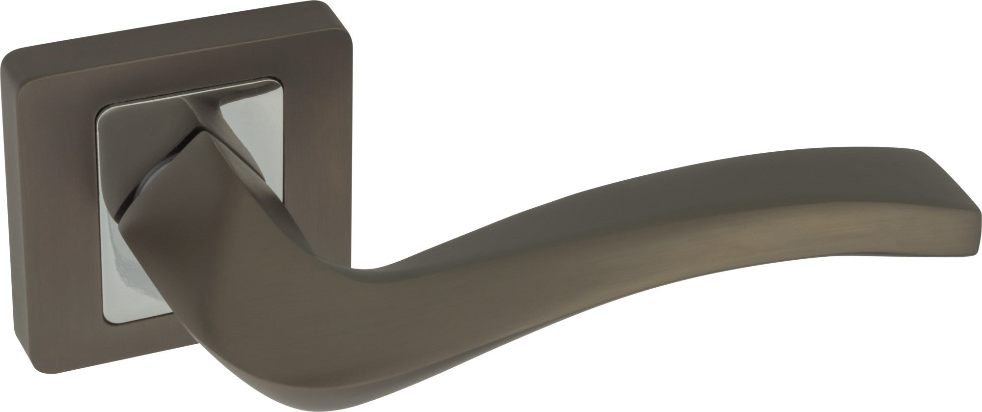 Klamka Cortina z krótkim szyldem grafit/chrom 1