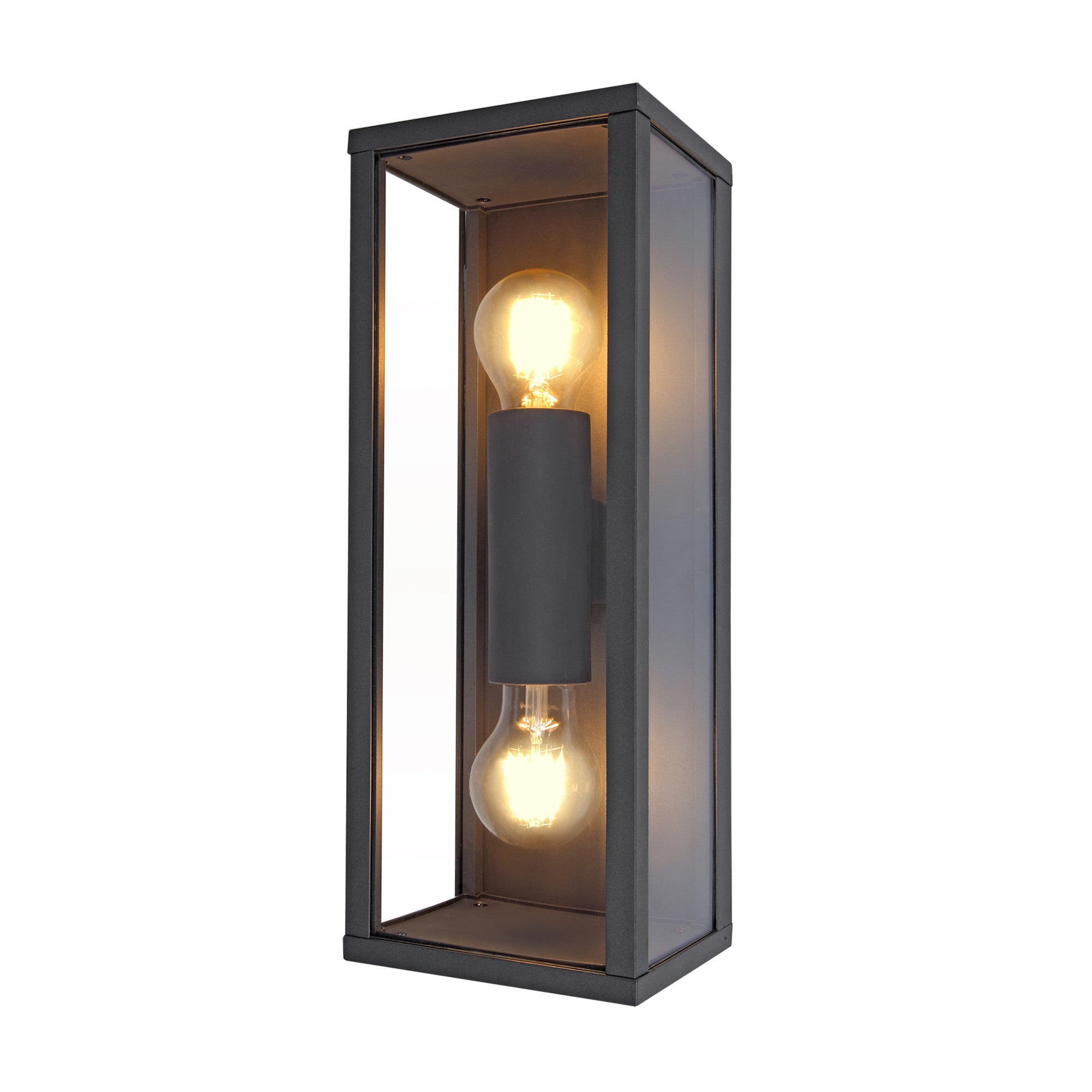 Oprawa loftowa NYX-2 aluminium+szkło czarna 2xE27