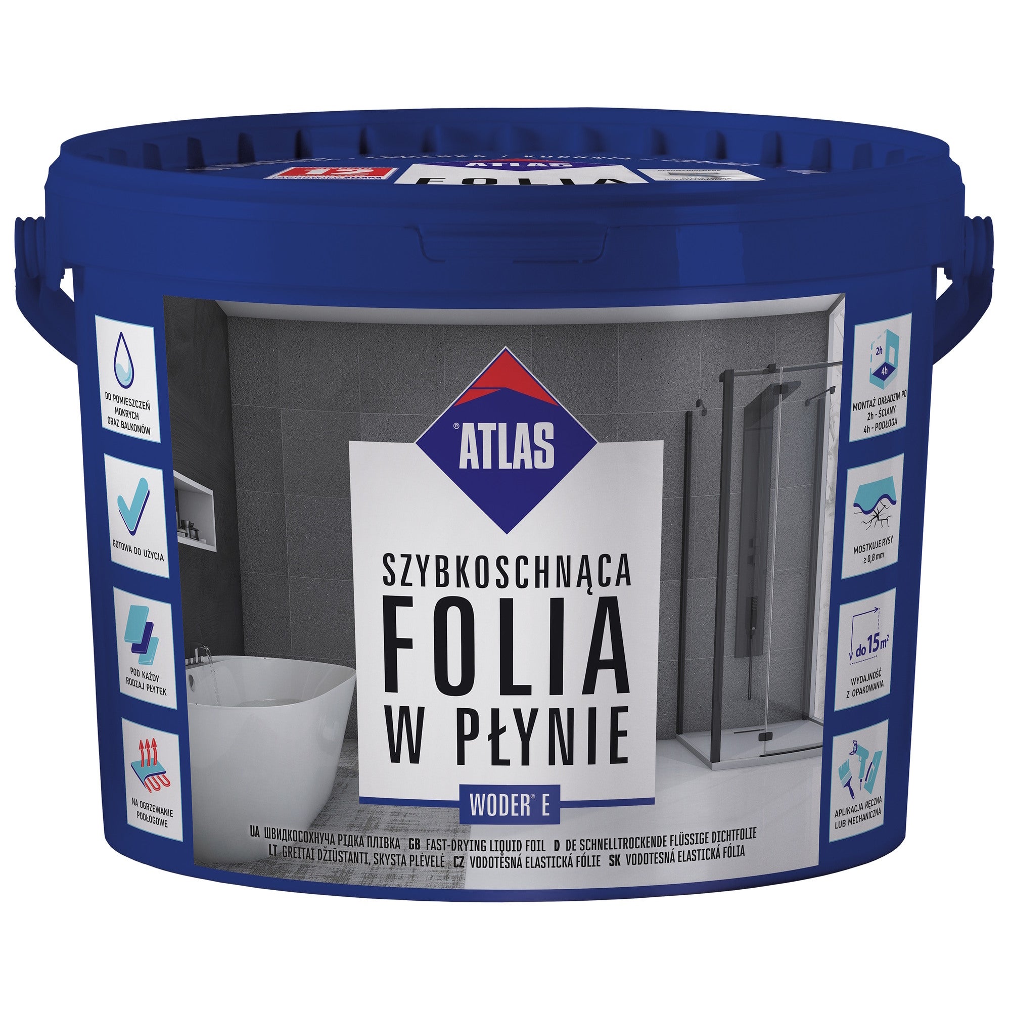Szybkoschnąca folia w płynie Atlas 15 kg