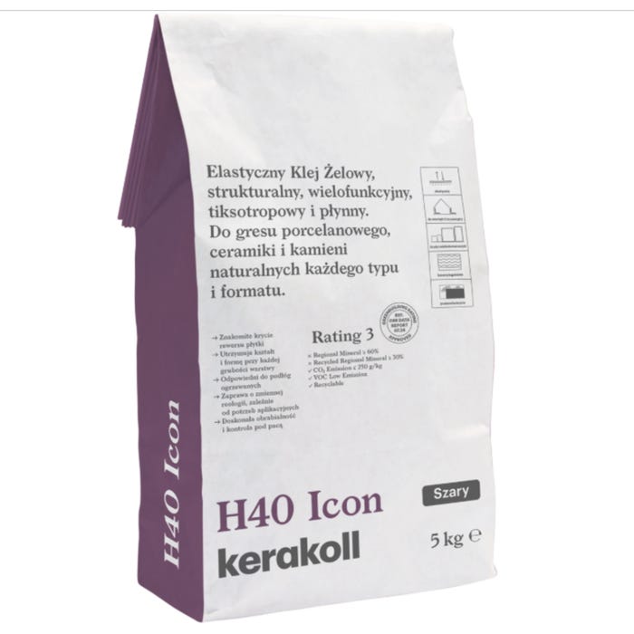 Zaprawa klejowa H40 ICON szara 5kg Kerakoll