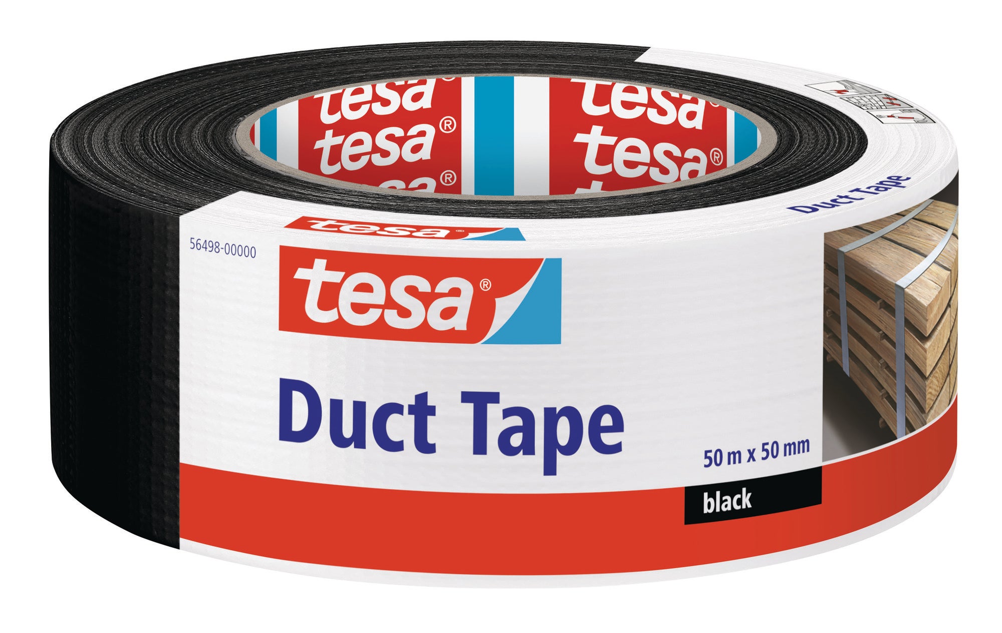 Фото - Шпатель TESA Taśma naprawcza  Duct Tape czarna 50m x 50mm 