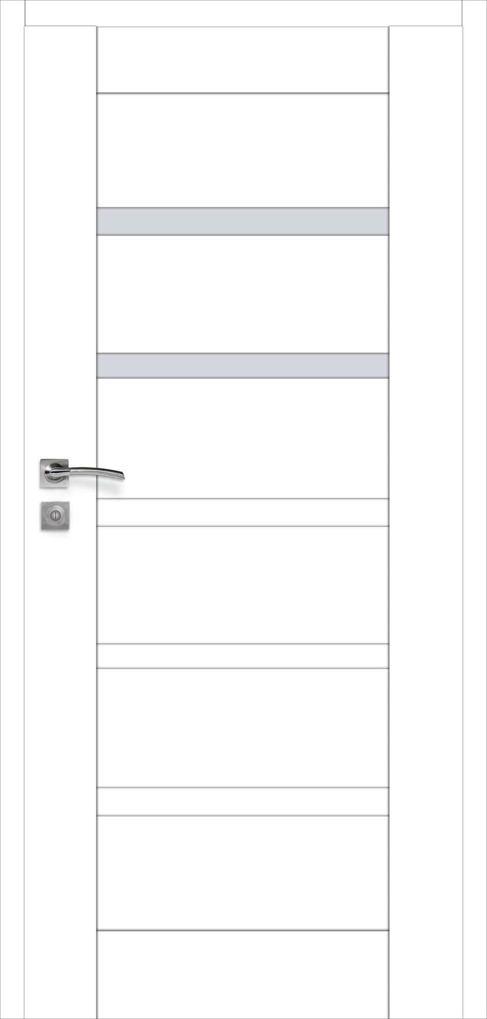 Skrzydło łazienkowe Etna bezprzylgowe 70 prawe, białe