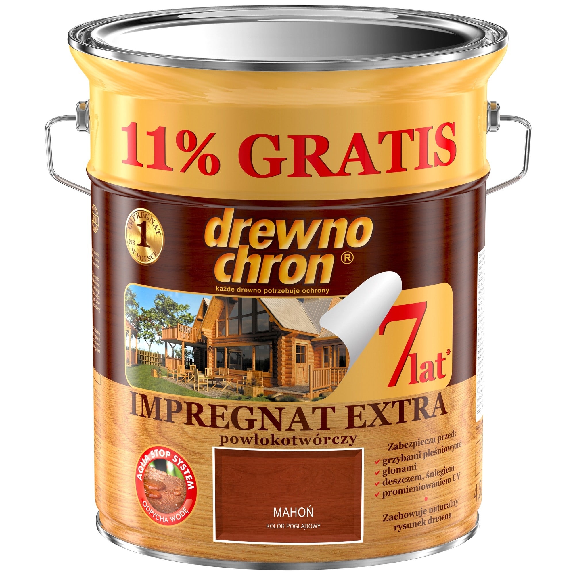 Impregnat Drewnochron Extra mahoń 4,5+11%l 0
