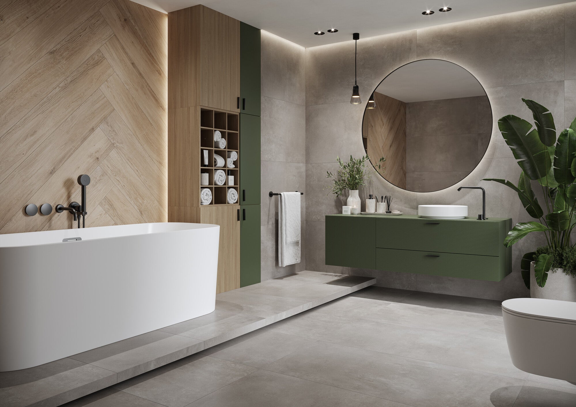 Gres szkliwiony Tassero gris 60x120 cm 1.43 m2 1