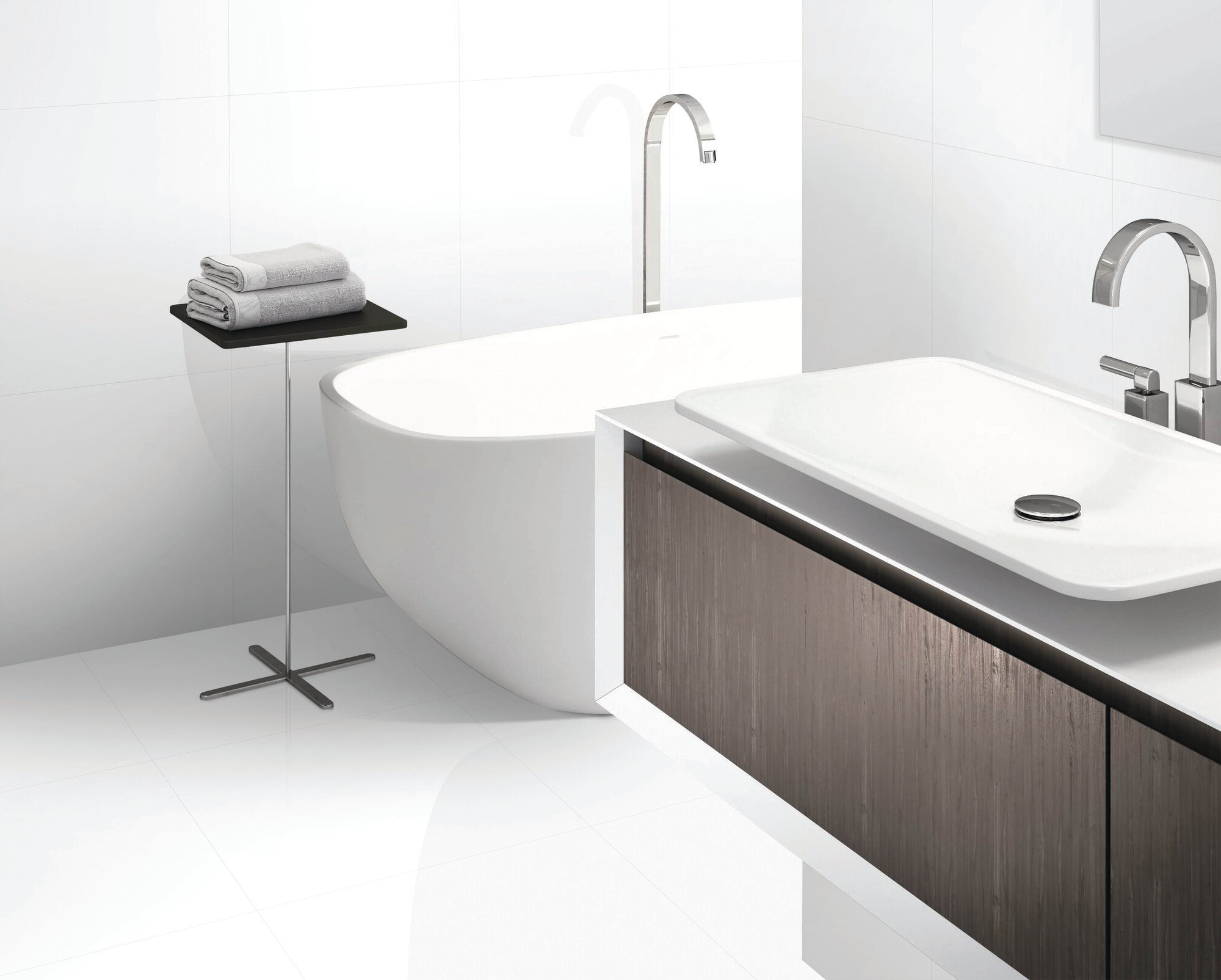 Gres polerowany Crystal white 60x60 cm 1.44 m2 1