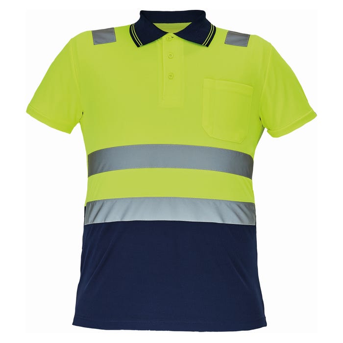 Koszulka polo ostzegawcza żółta CADIZ Cerva, rozm. 5XL (68)
