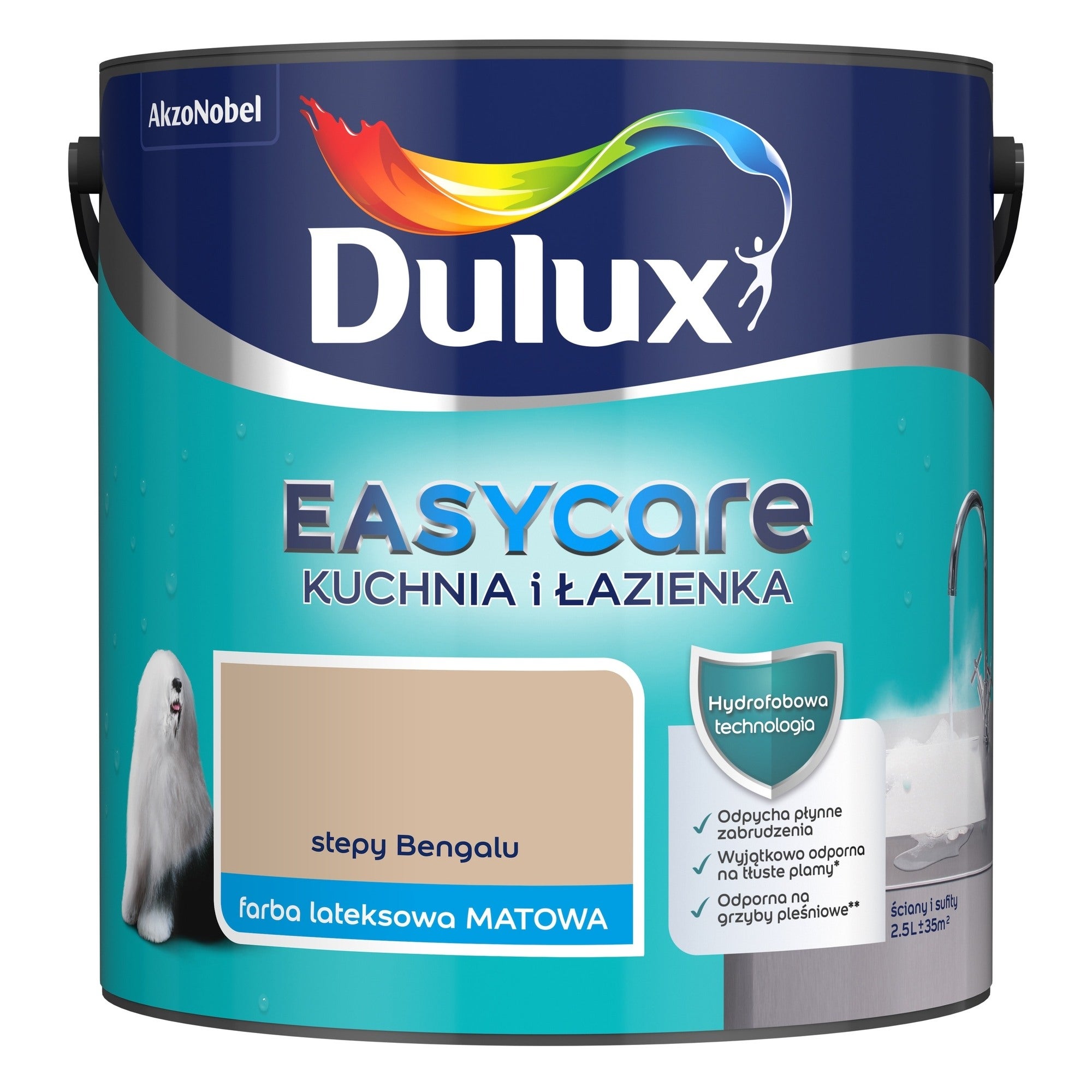 Farba Dulux EasyCare Kuchnia & Łazienka stepy bengalu 2,5l 1