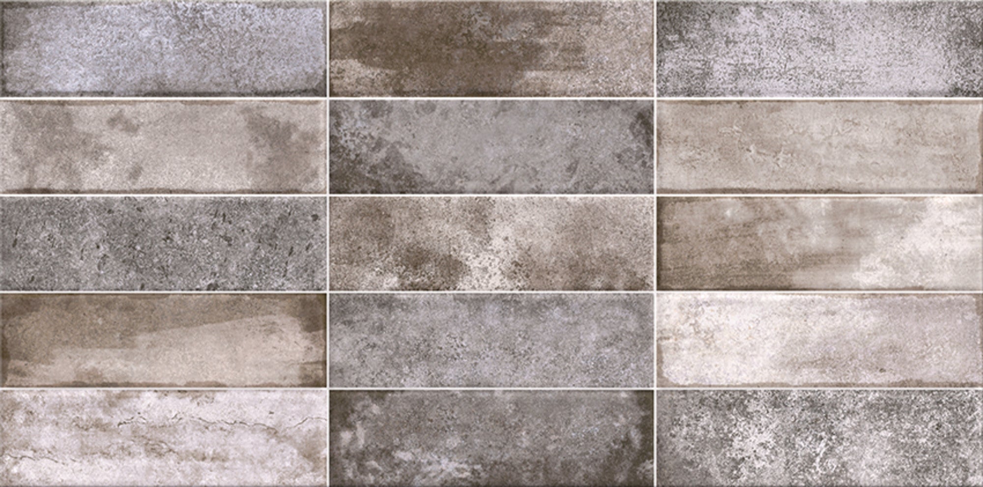 Płytka ściennaMattone Grey glossy 29,7x60 1,25 m2