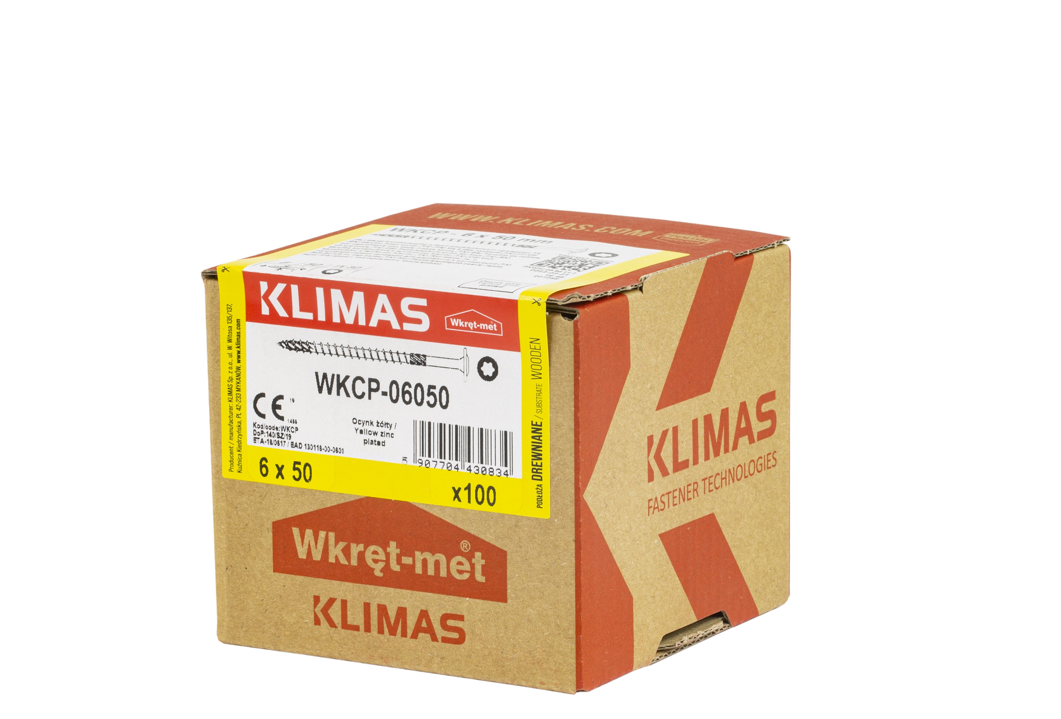 Wkręt do łączników ciesielskich z łbem talerzykowym 6x50 mm (100 szt.) 1