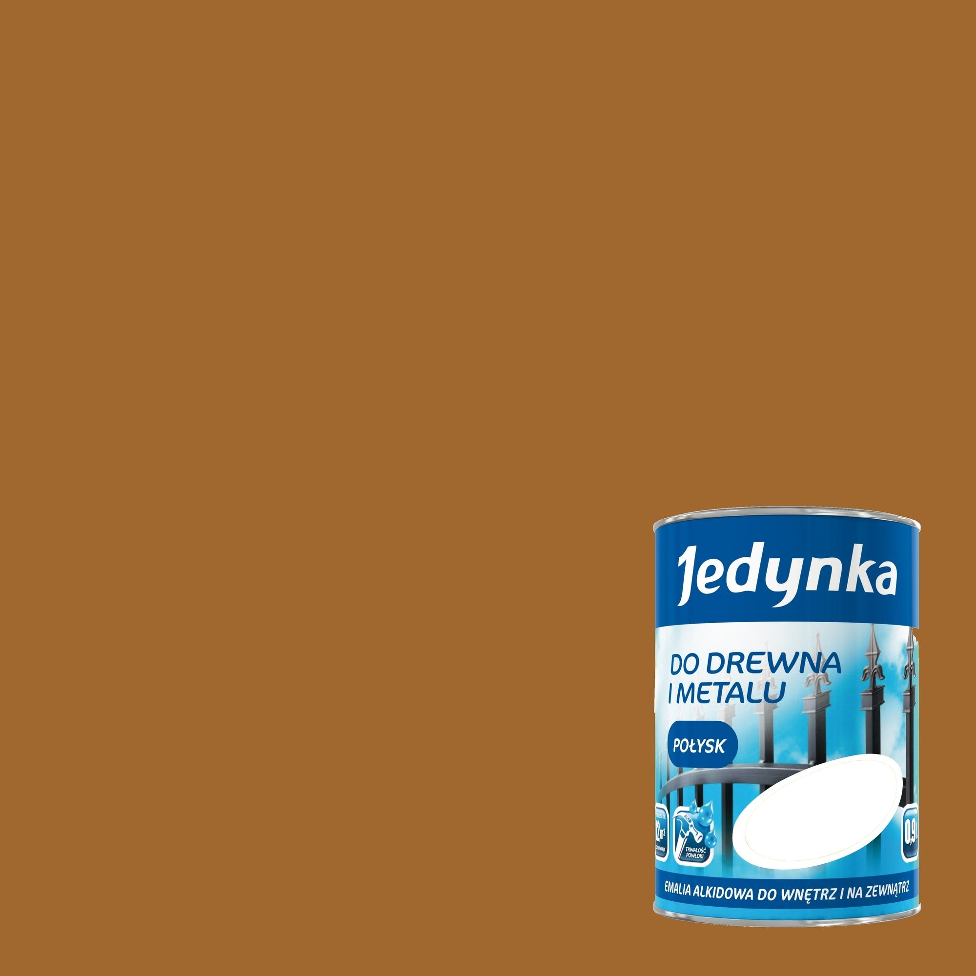 Emalia alkidowa Jedynka orzech jasny 0,9l 1