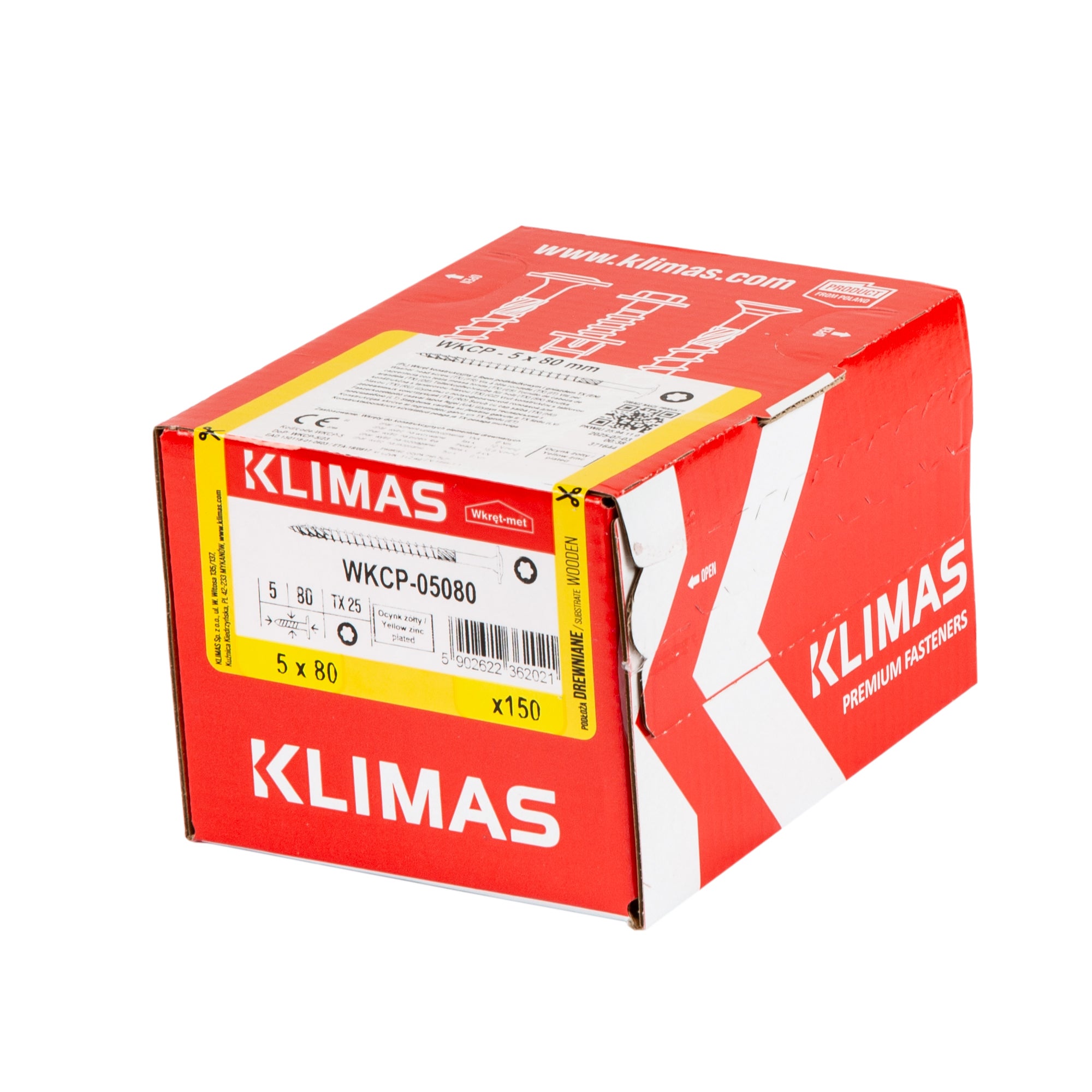 Wkręt ciesielski z łbem podkładkowym 5x80 mm (150 szt.) 1