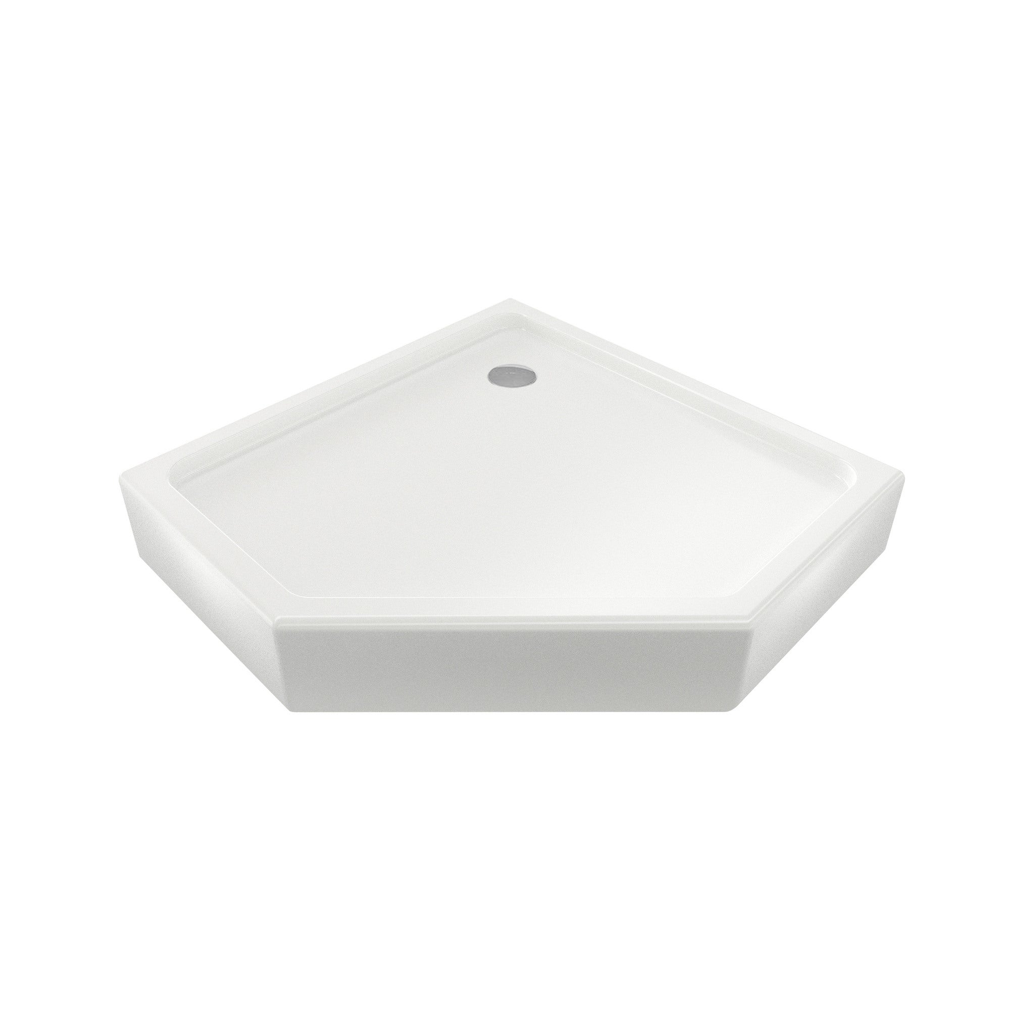 Brodzik pieciokątny do kabiny prysznicowej Durasan Diamond 90 cm DNBR-5N-90