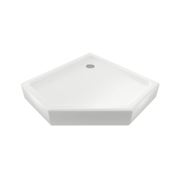 Brodzik pieciokątny do kabiny prysznicowej Durasan Diamond 90 cm DNBR-5N-90