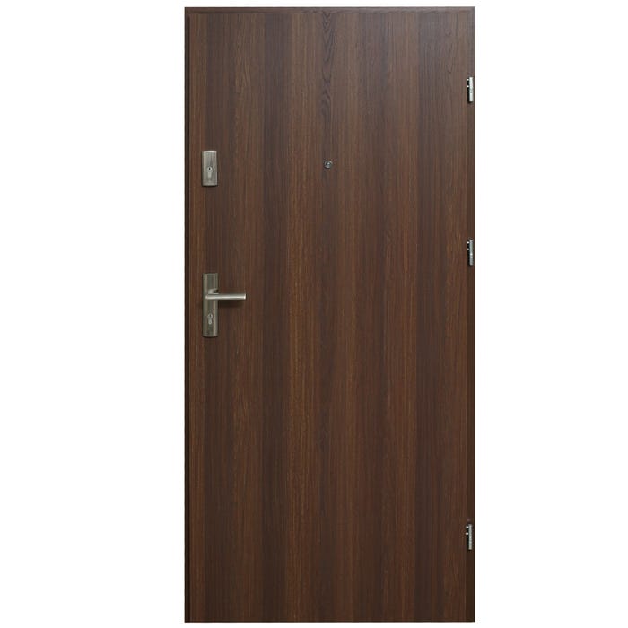 Drzwi wejściowe wewnątrzlokalowe Dioryt 90 cm prawe orzech premium