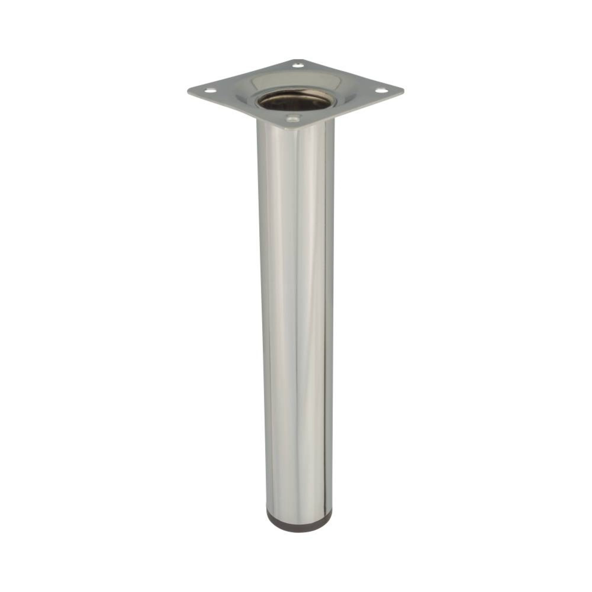 Noga meblowa okrągła 20 cm chrom 