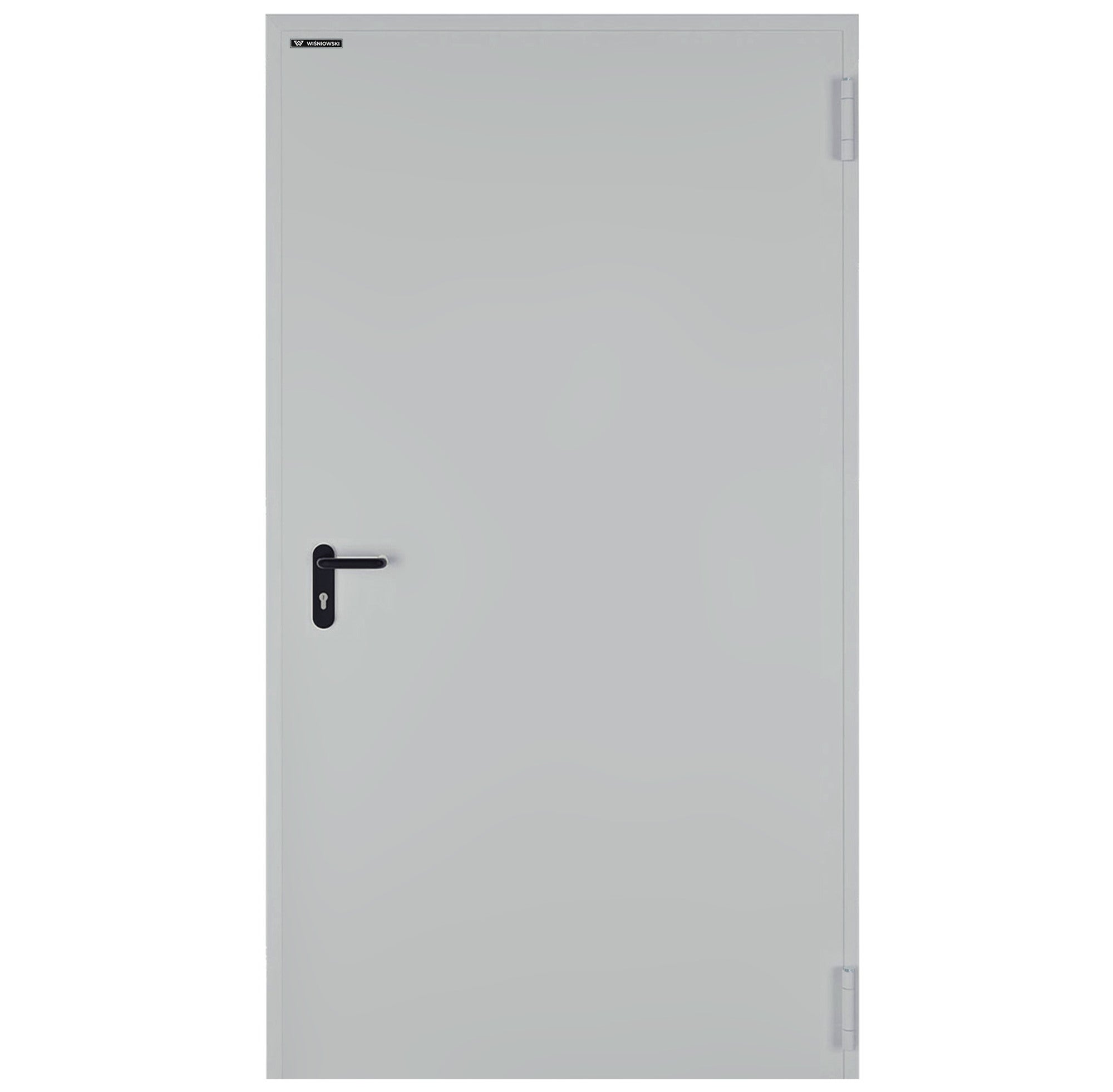 Drzwi techniczne Technical przeciwpożarowe EI60 80 prawe RAL 7035