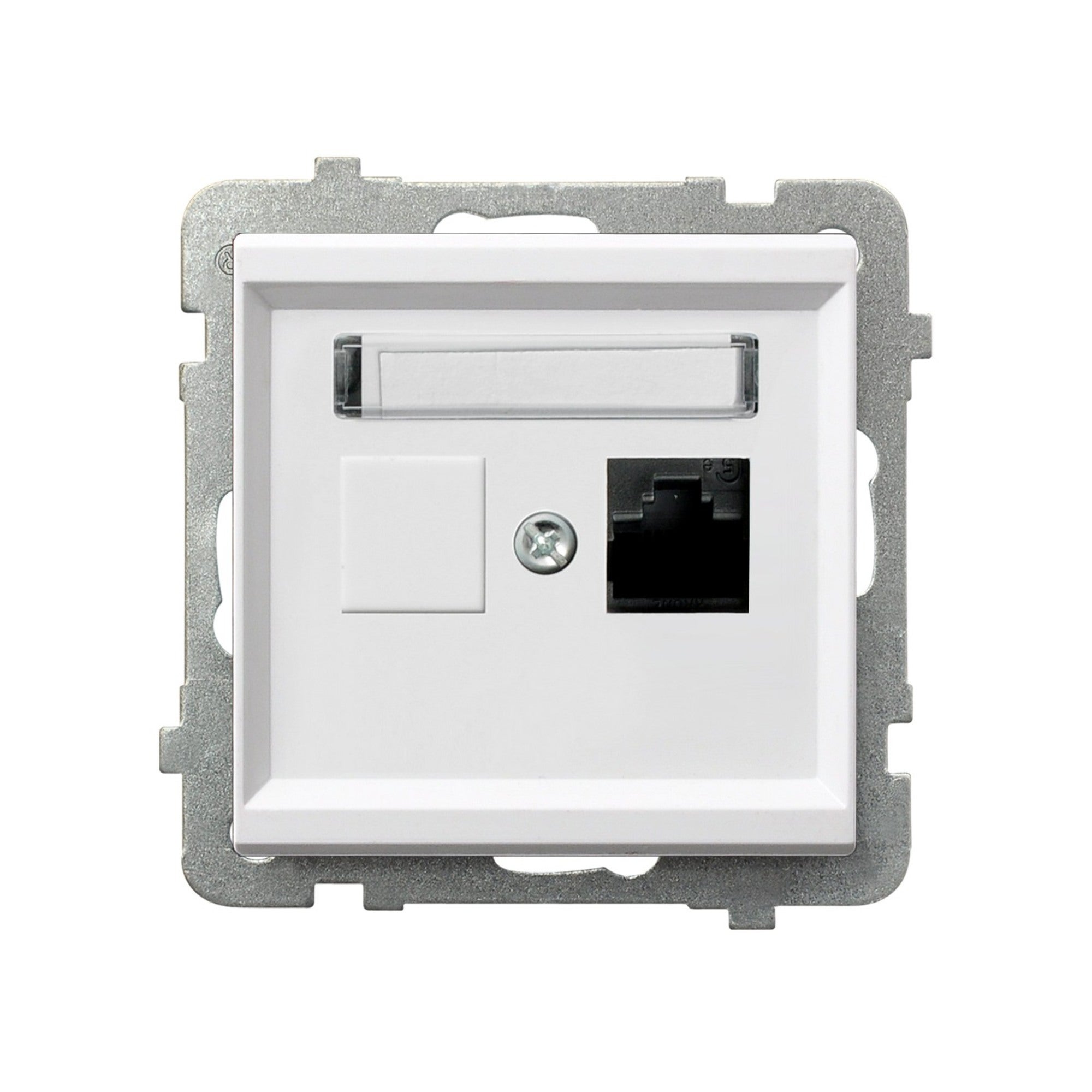 Ospel Sonata biały gniazdo komputerowe 1xRJ45 kat.6 0