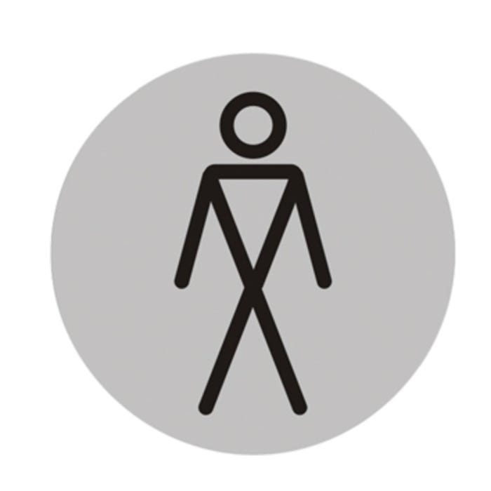 Znak informacyjny WC PAN 75 mm