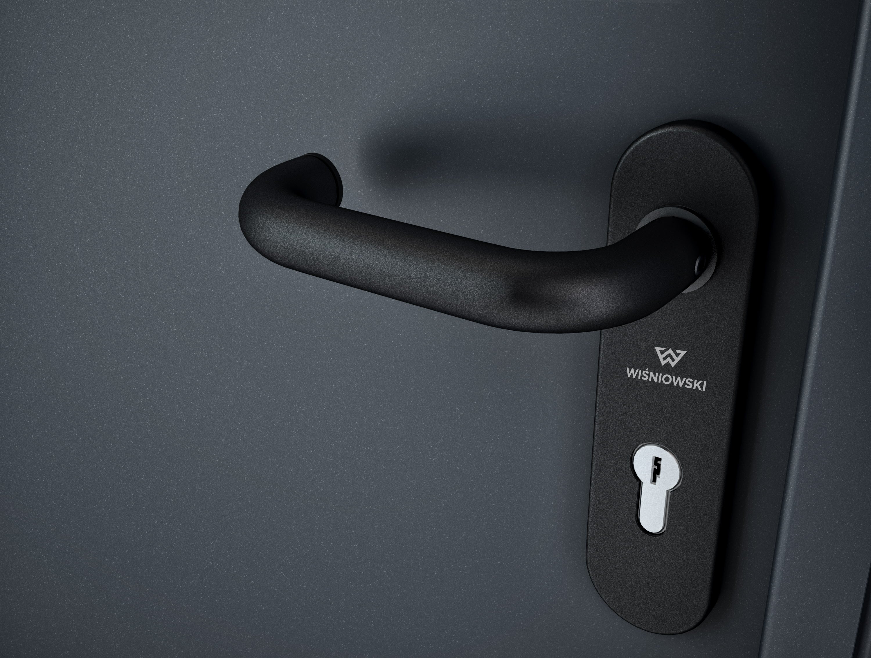 Drzwi zewnętrzne techniczne Technical 40, 80 cm, prawe, RAL 7016 3