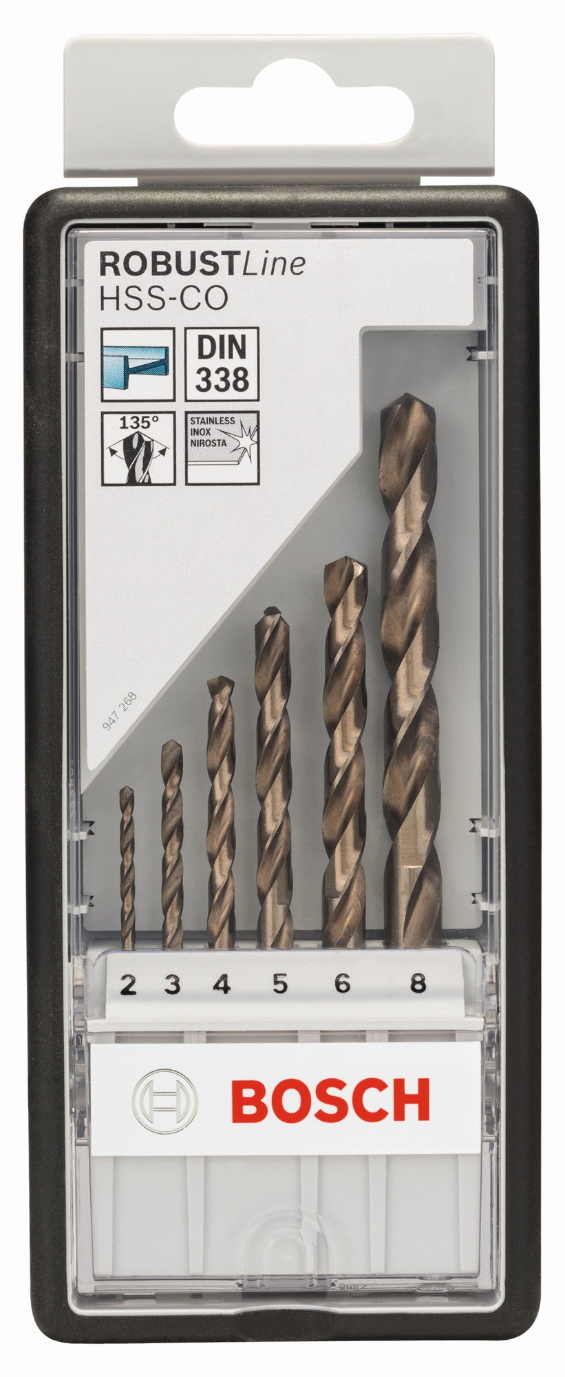 Zestaw wierteł do metalu ROBUST L Bosch, 6 szt. 1