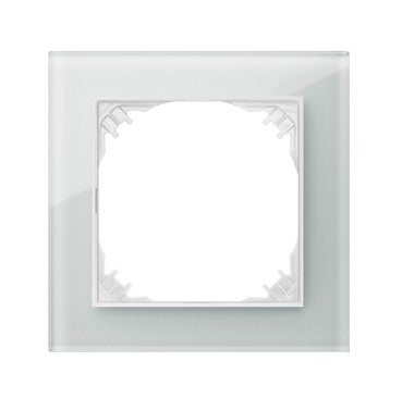 Santra biały ramka szkło x1