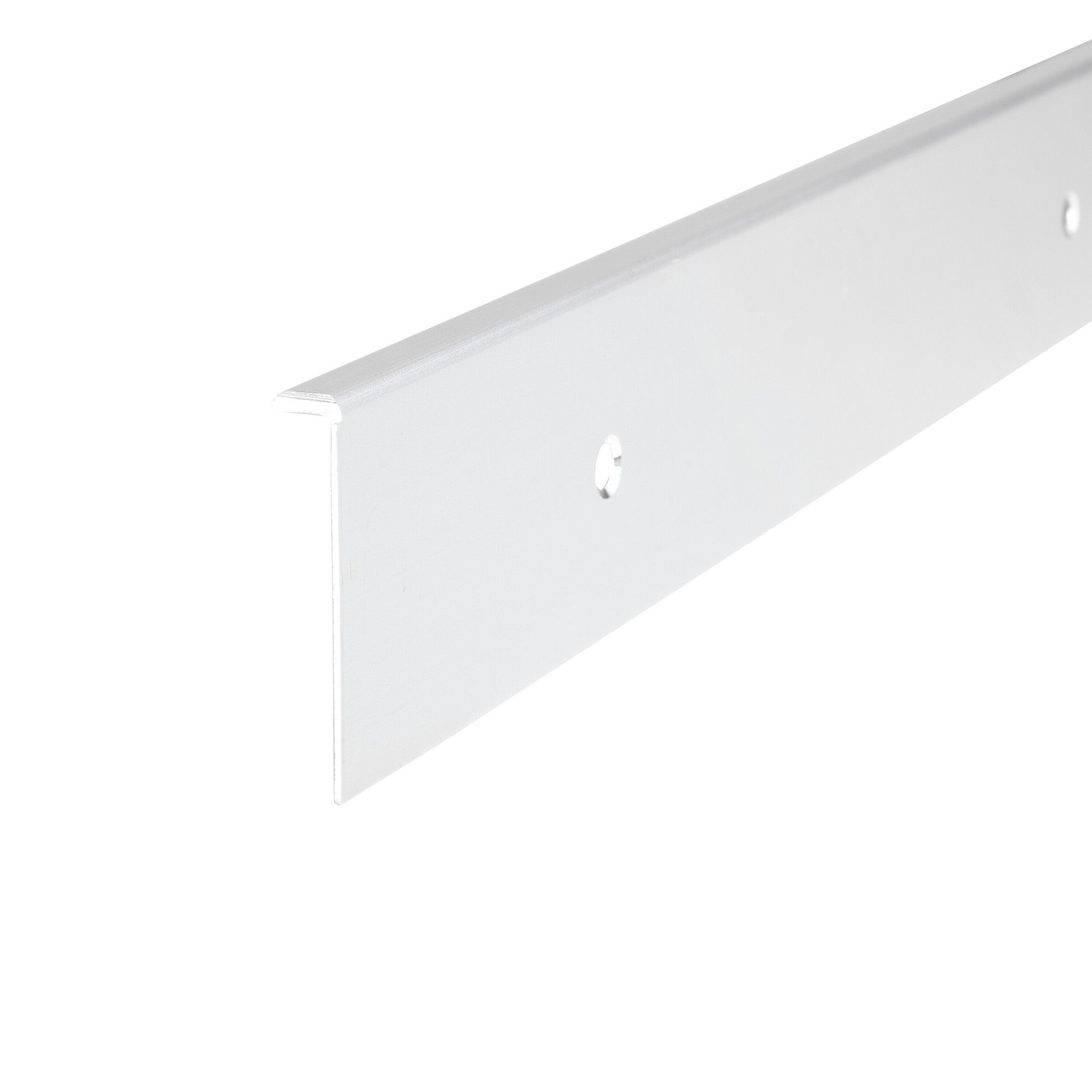 Listwa do blatu aluminiowa boczna 38mm Cezar Srebrny mat 0,62m