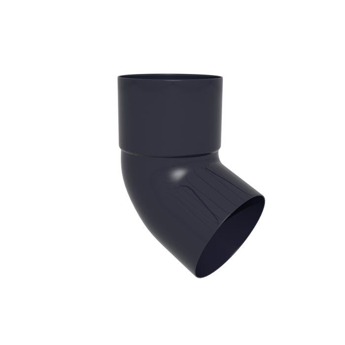 Kolano fi 80 mm, kąt 67°, grafitowe PVC Scala Plastics