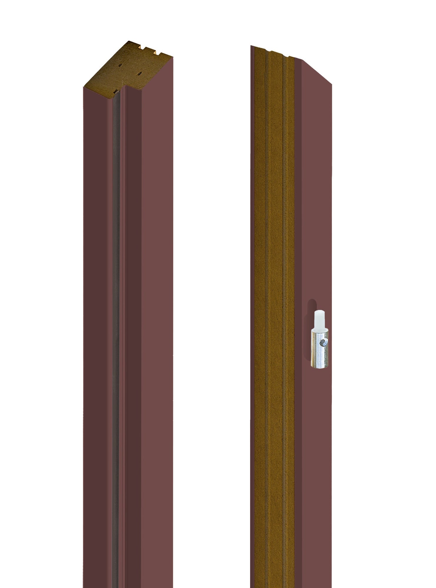Baza prawa ościeżnicy stałej clay czarne zawiasy