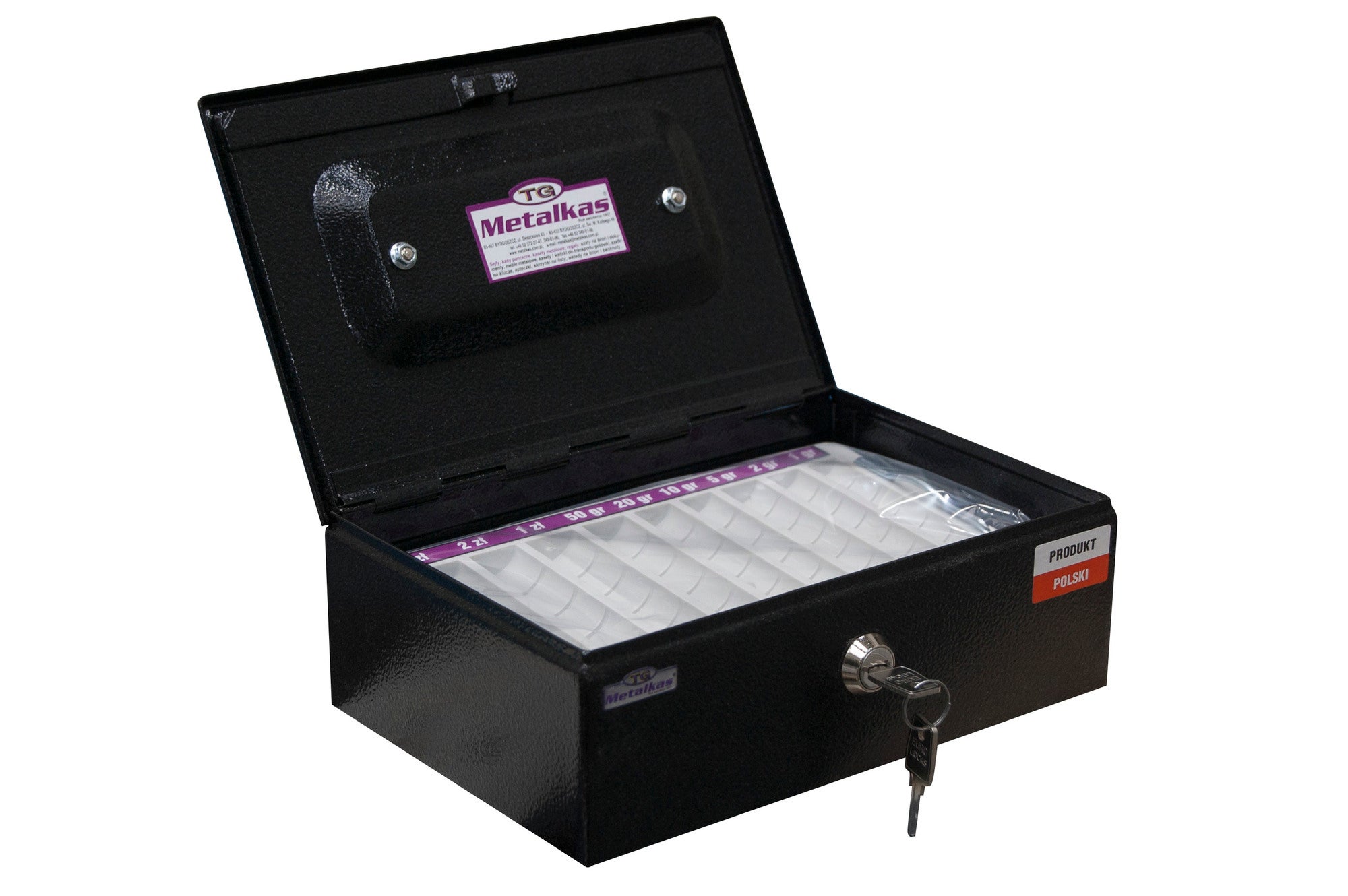 Kaseta na pieniądze metalowa z pojedynczym dnem TG-15k 1