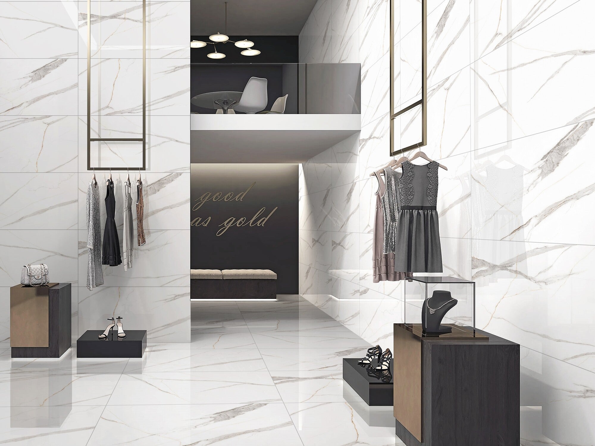 Gres polerowany Statuario cara 60x120 cm 1.44 m2 2