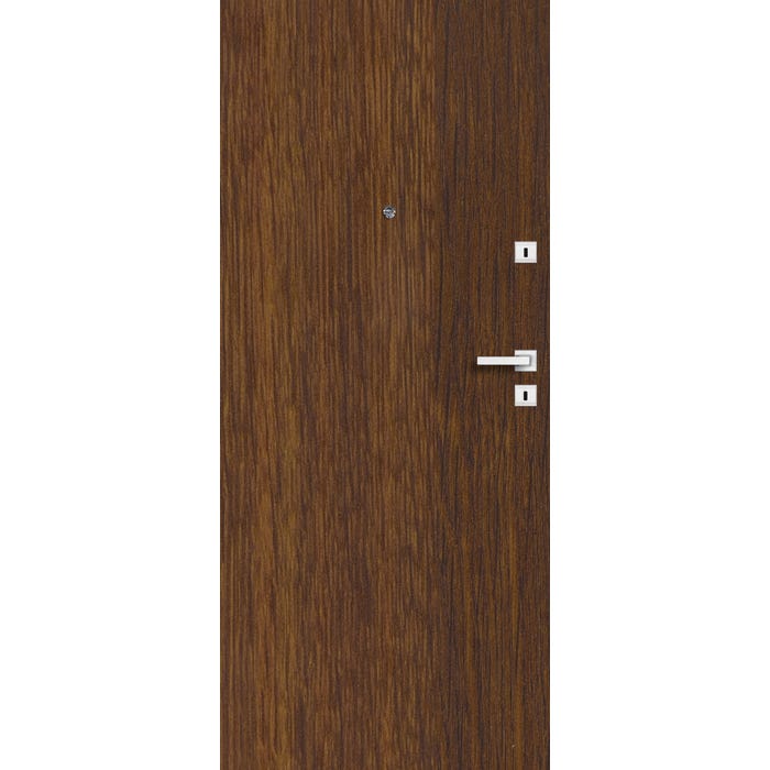 Drzwi wejściowe Dominos Set  90 cm lewe orzech rustykalny