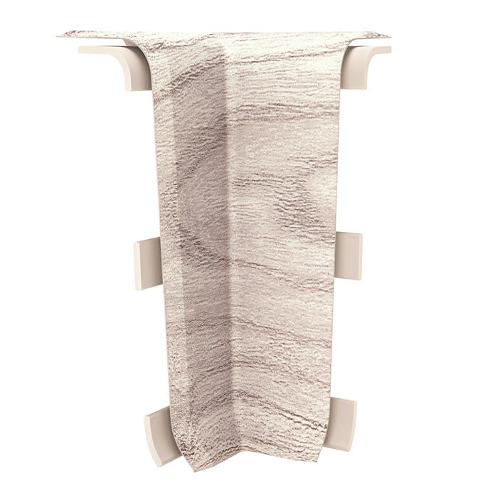 Narożnik wewnętrzny do listew przypodłogowych Esquero Duo 656 115x55x21mm Wiąz Szary