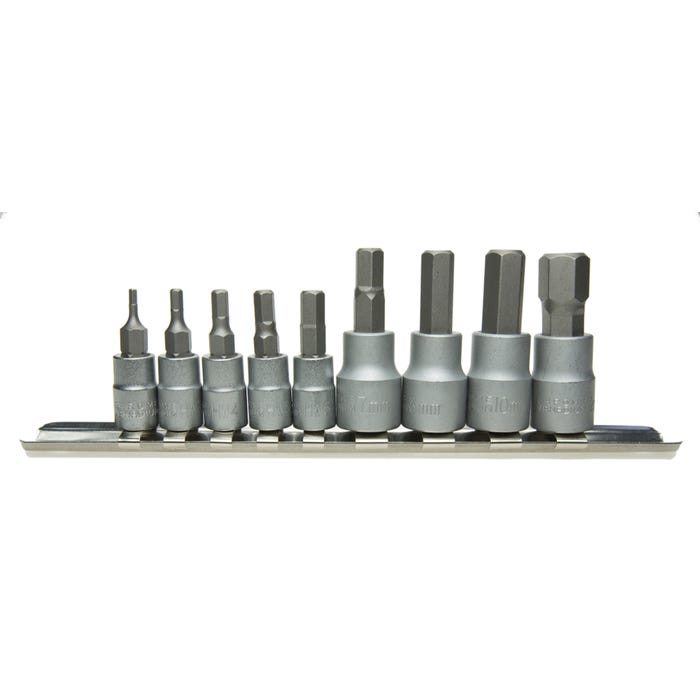 Zestaw nasadek HEX 1/4 cala 35 mm, 9 szt.