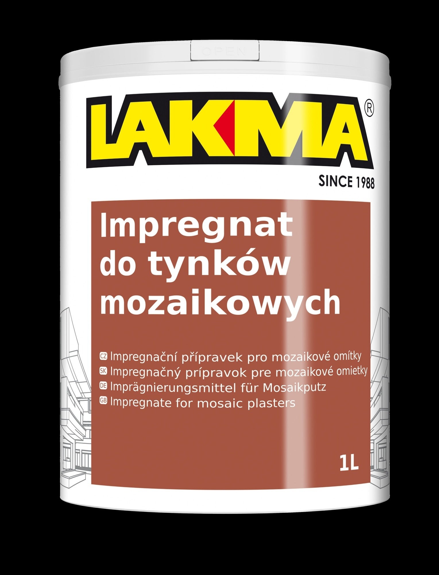 Impregnat do tynków mozaikowych Lakma 1l