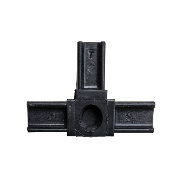 Łącznik T do RC20 czarny (RC20x20x1.2mm)