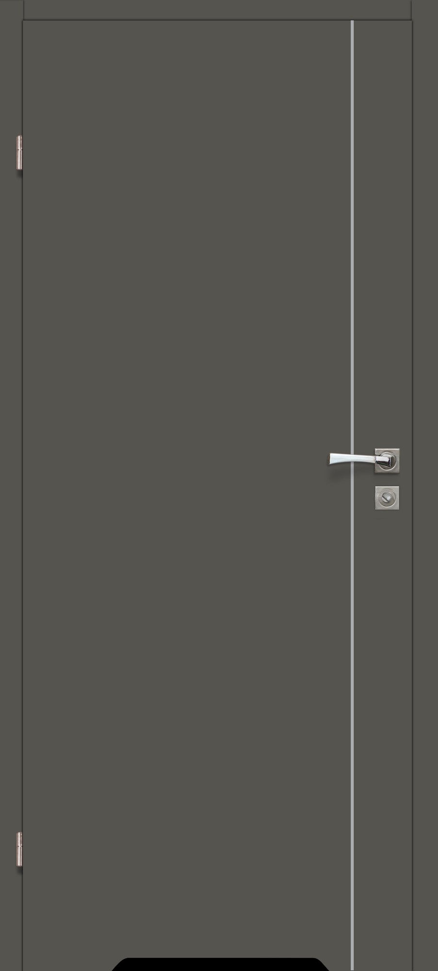 Skrzydło łazienkowe Intarsja 10 70 lewe grafit