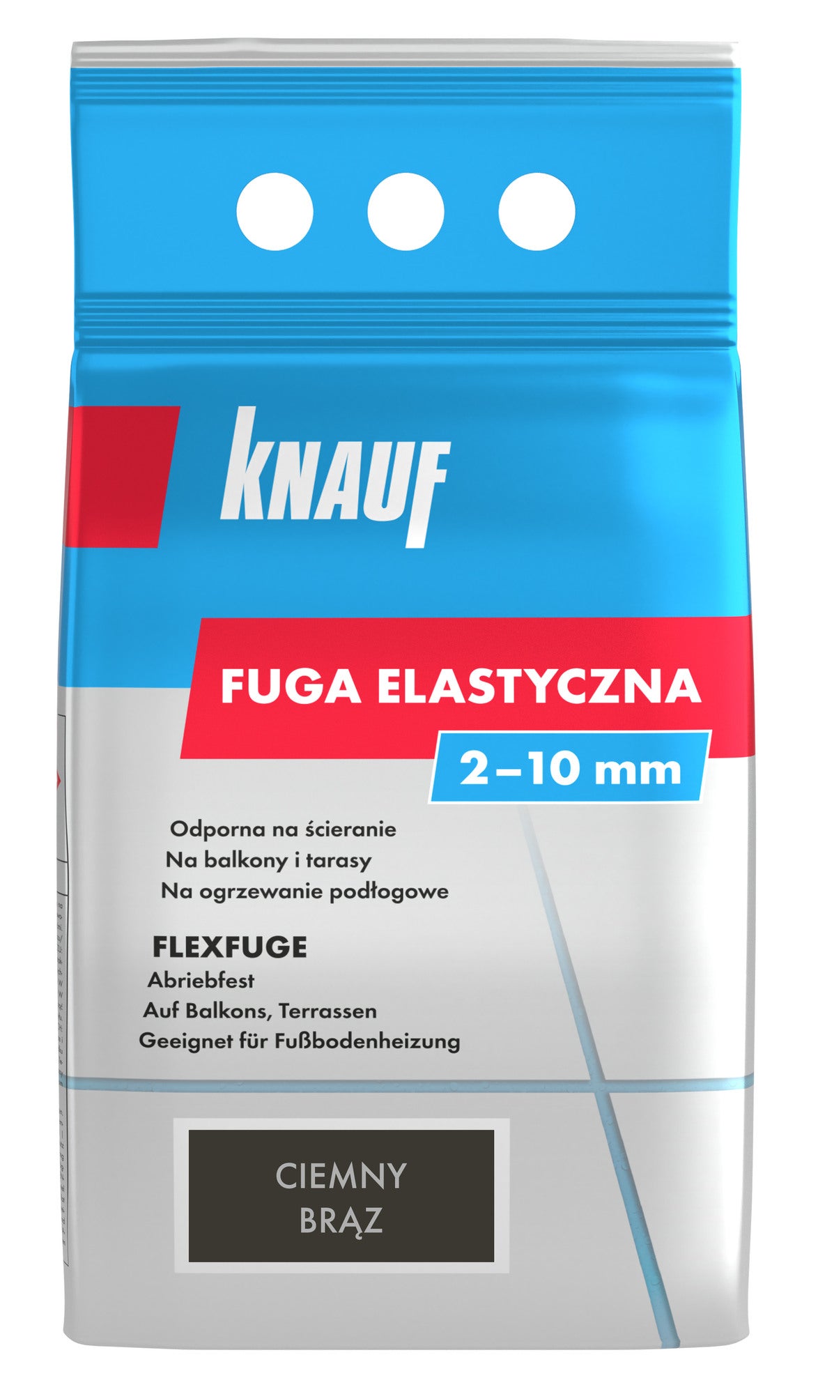 Фото - Герметик / рідкі цвяхи Knauf Fuga elastyczna  ciemny brąz 4 kg 