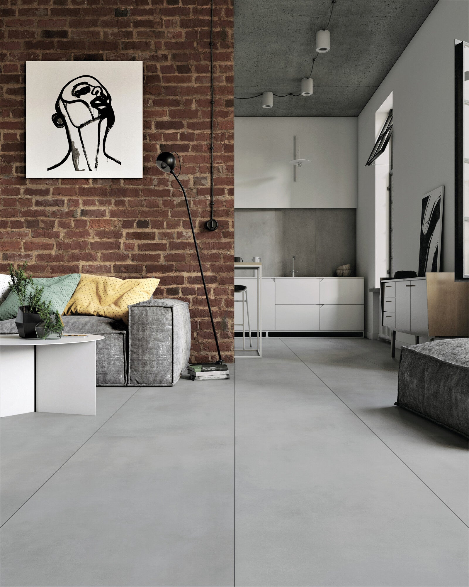 Gres szkliwiony Walk Soft Grey 60x120 cm 1.44 m2 1