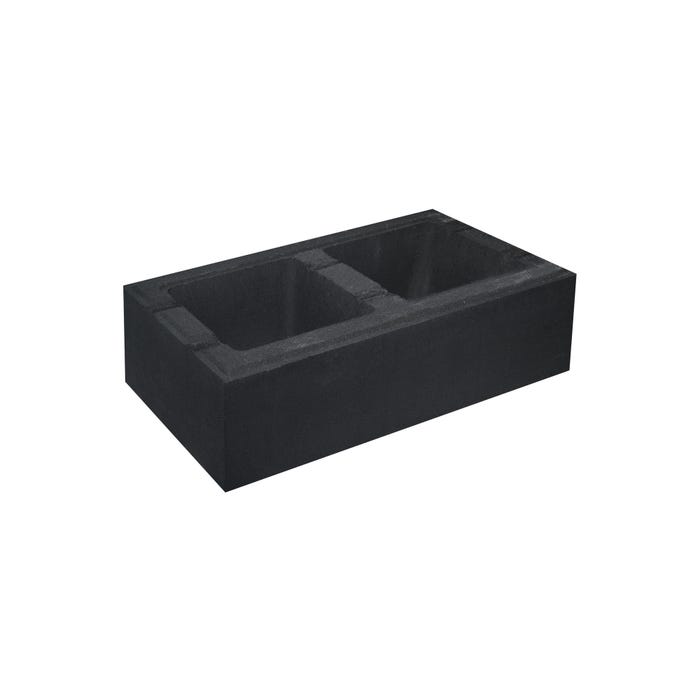 Pustak ogrodzeniowy Certus 50x25x15 cm grafitowy