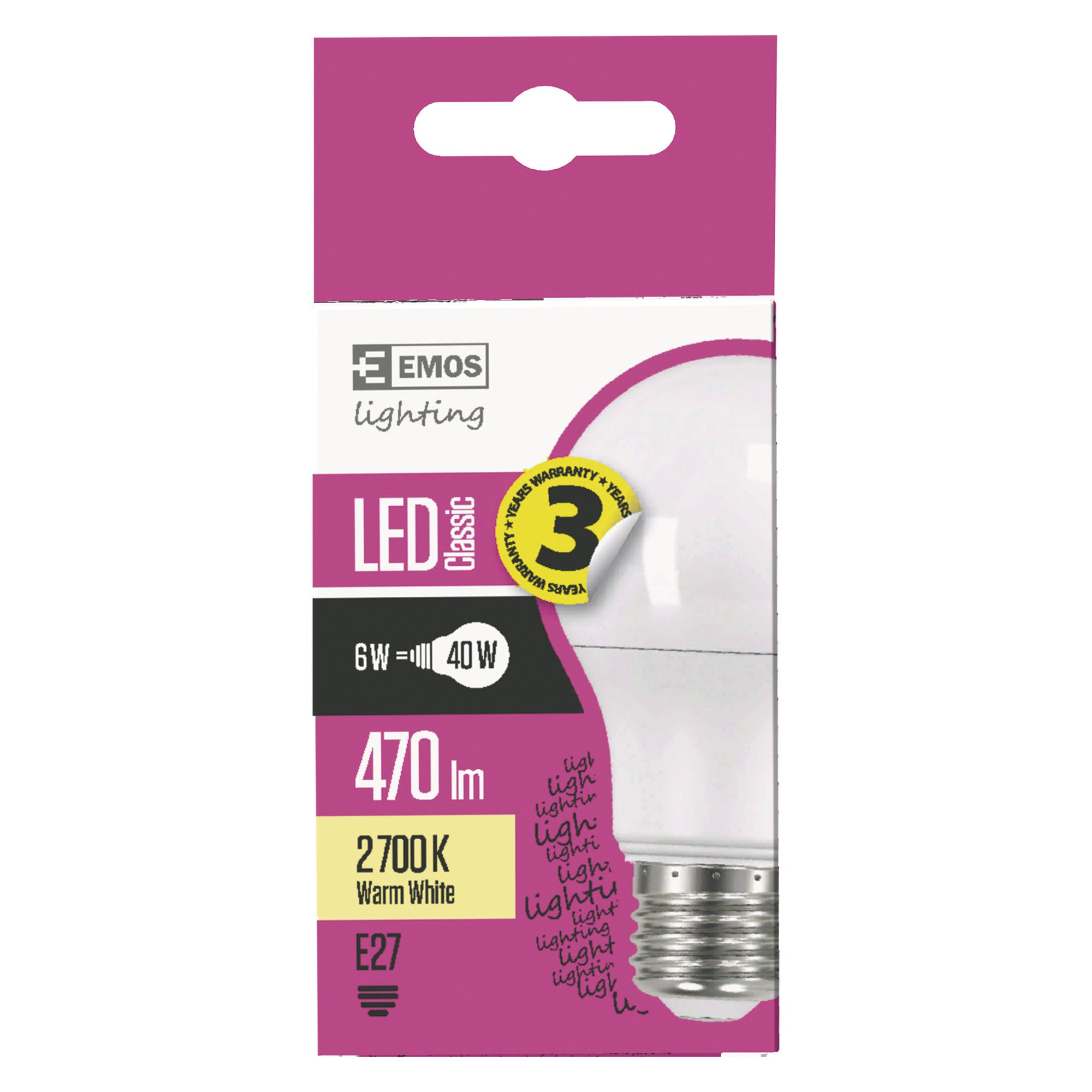 Żarówka LED E27 A60 4W 470lm 3000K 1