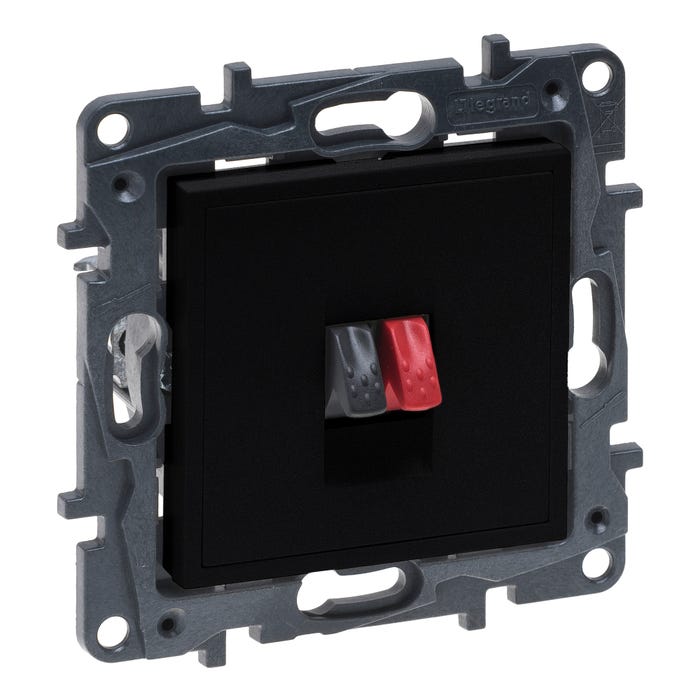 Niloe step czarny gniazdogłośnikowe pojedyncze