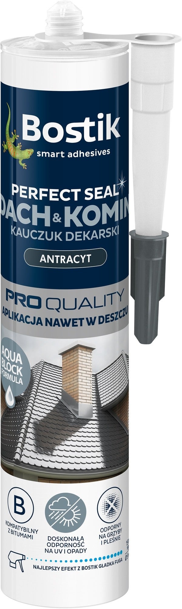 Uszczelniacz dekarski Bostik Perfect Seal Dach&Komin antracyt 280ml 0