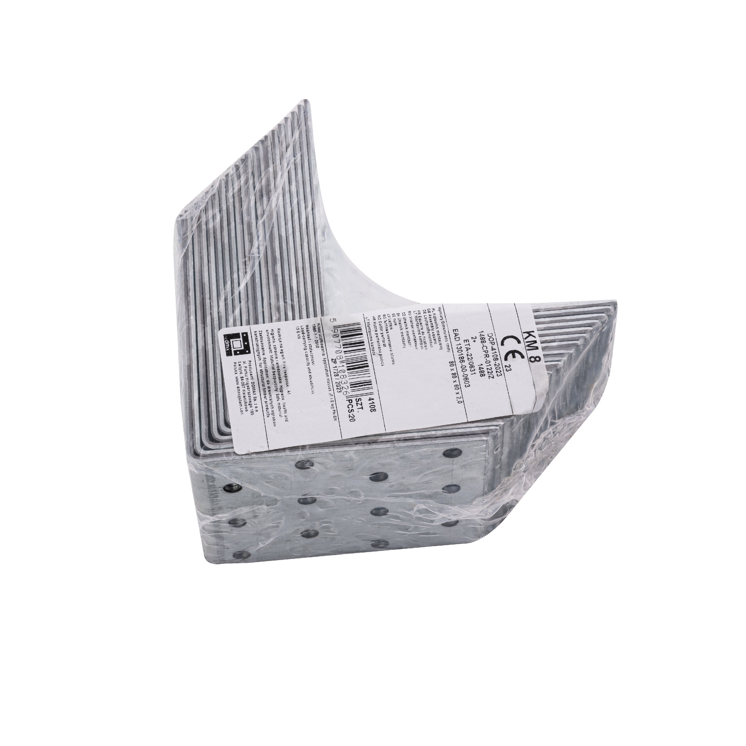 Kątownik montażowy 80x80x60 mm (20 szt.) 1