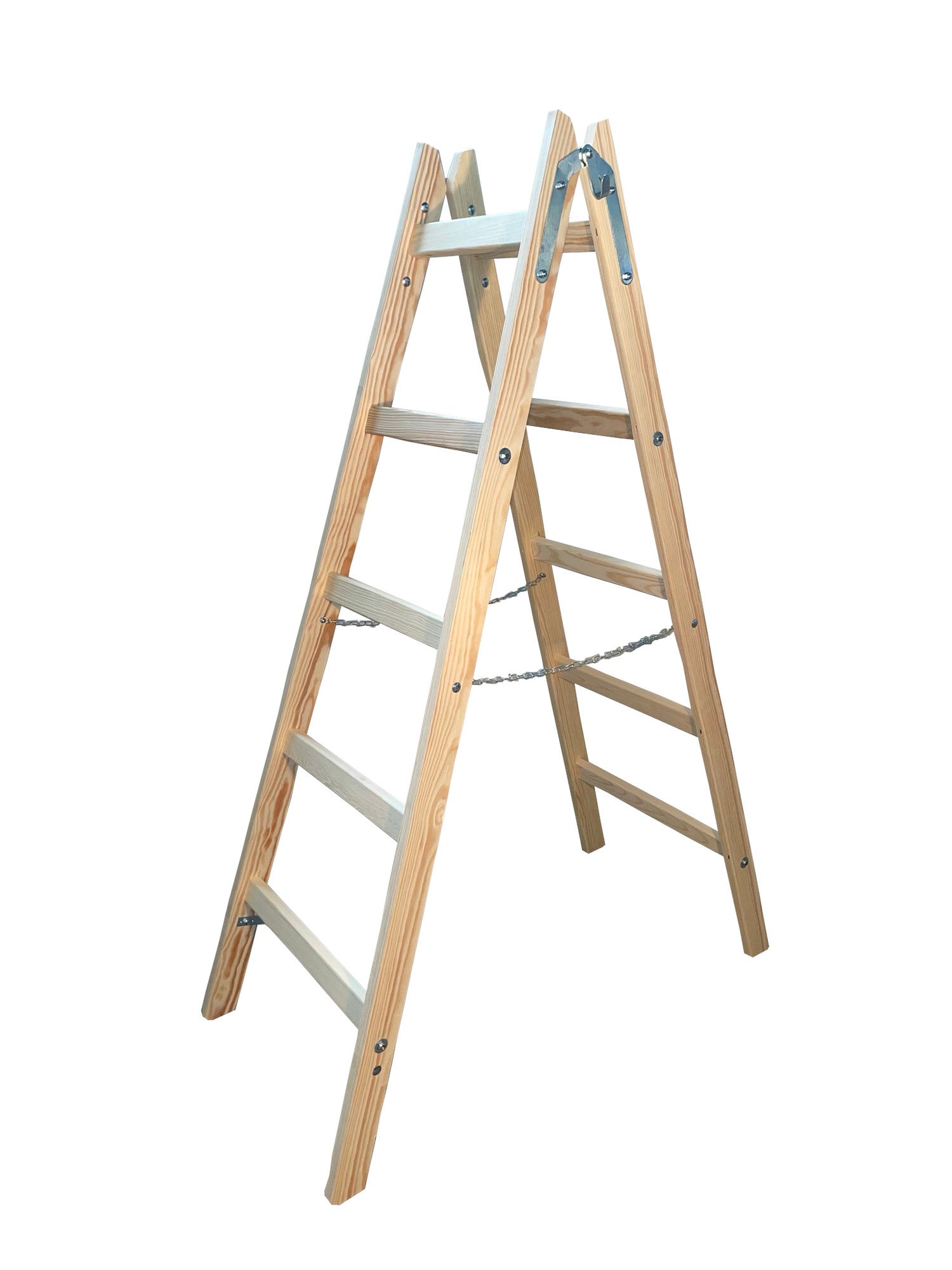 Drabina drewniana 5 stopniowa 150 kg 0
