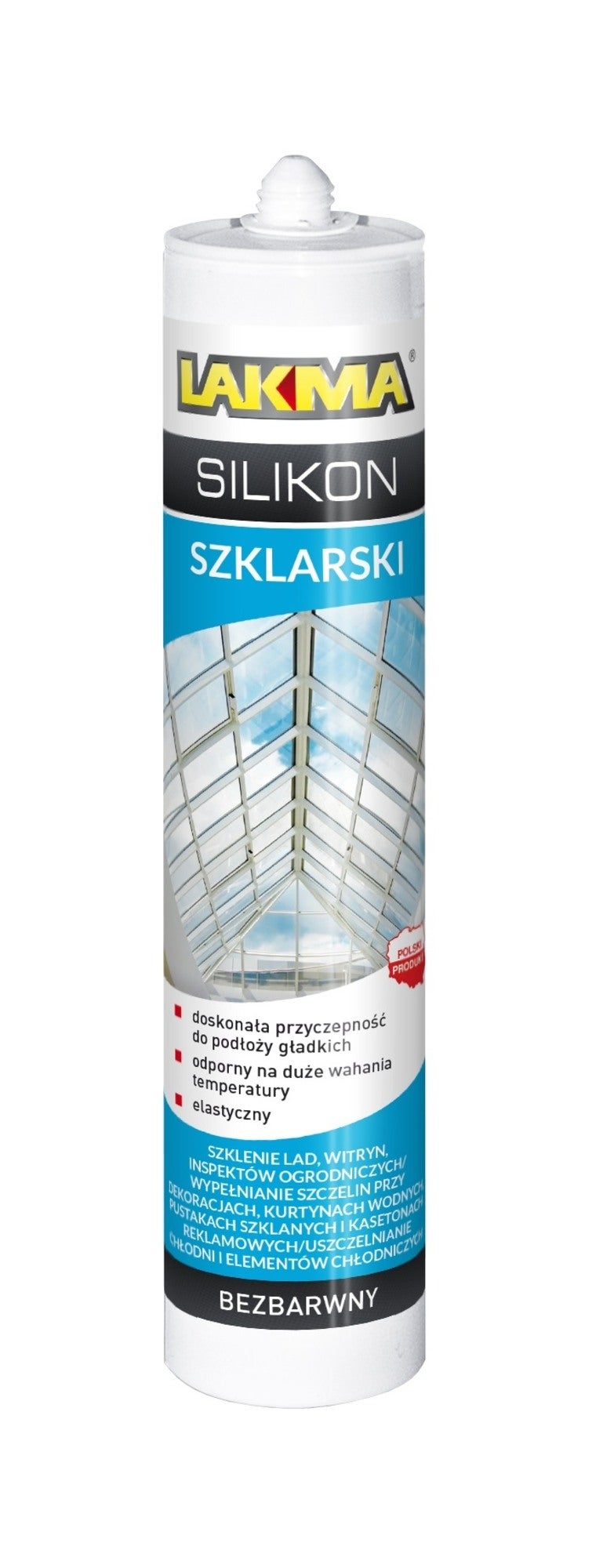 Silikon szklarski Lakma bezbarwny 280ml
