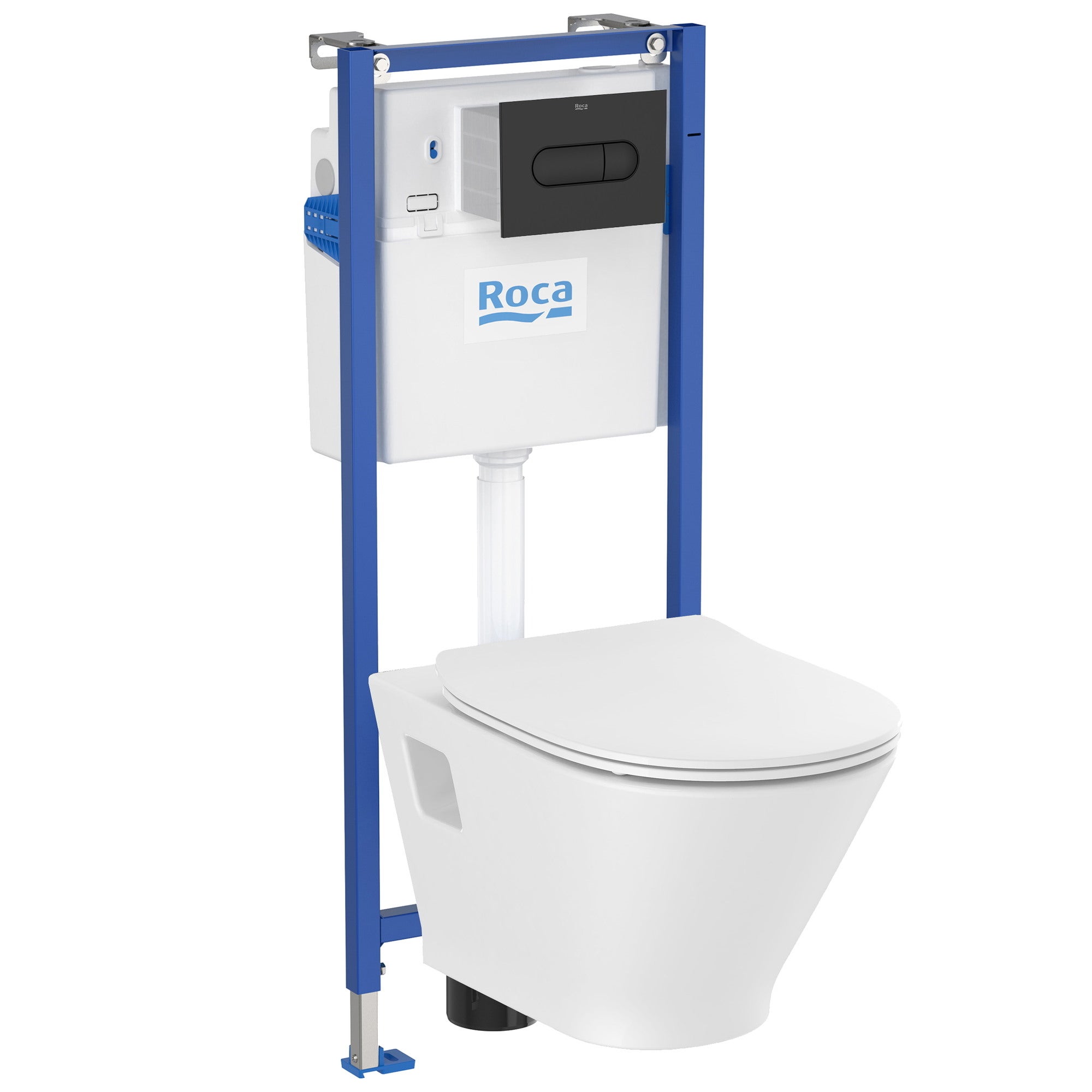 Zestaw podtynkowy WC Roca Villa Duplo Nova czarny